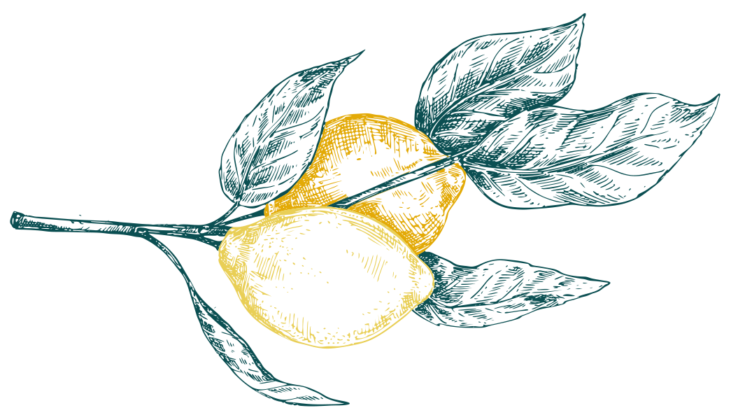 lemon decoration left